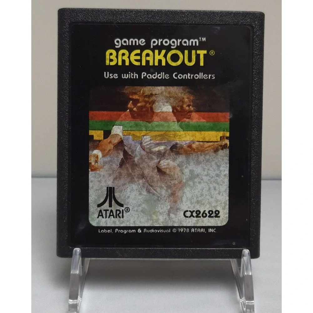 Breakout (1978 Atari 2600) Cartridge & Manual - Clean‎ Tested & WORKING